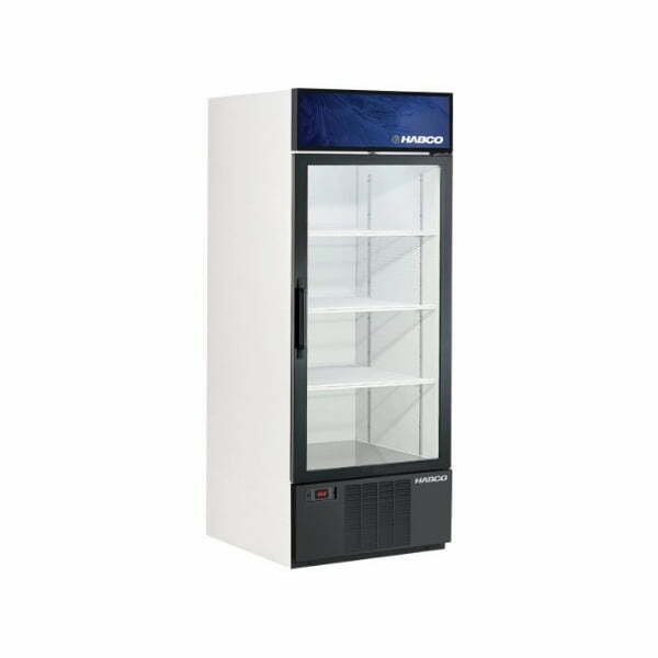 Image depicts a commercial freezer from Habco.