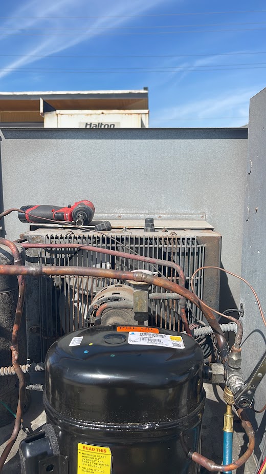 Commercial refrigeration compressor replacement work in Barrie