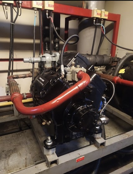 Large industrial refrigeration compressor serviced by CooperFix