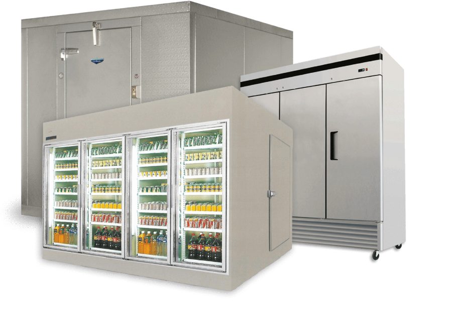 Commercial freezer and walk-in cooler serviced by CooperFix