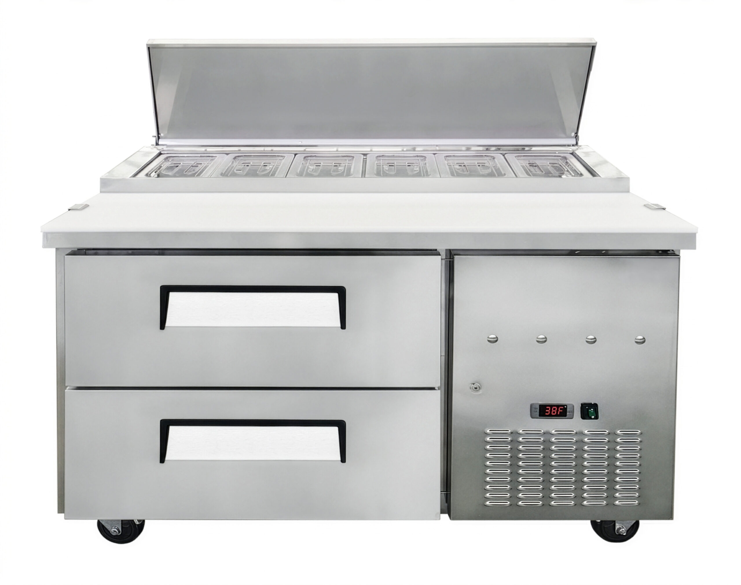 Omcan refrigerated preparation table with drawers