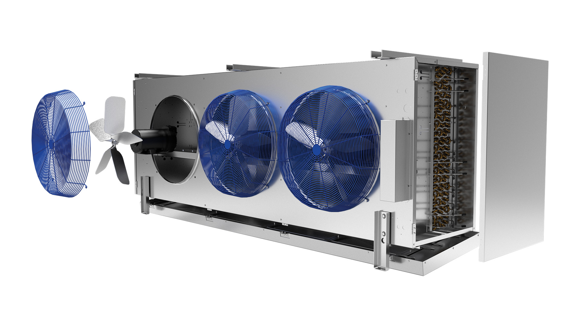Illustration of a Bohn refrigeration unit cooler