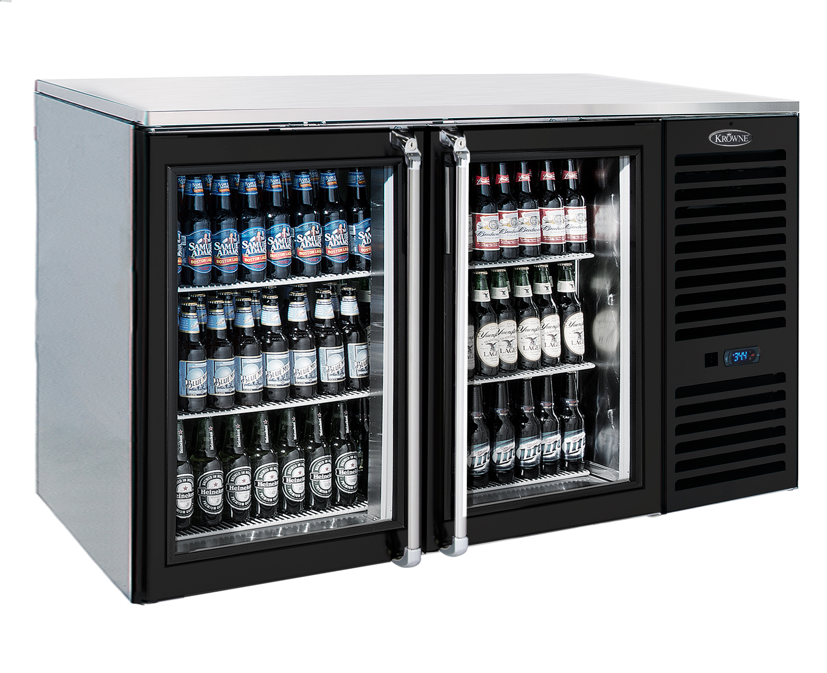 Krowne glass-door back-bar refrigerator