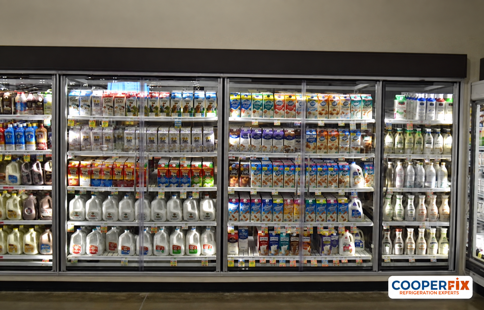 Glass-door commercial beverage refrigeration cabinets