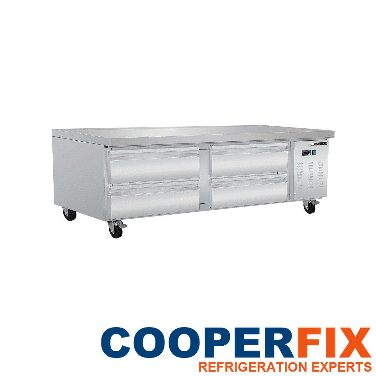 Maxx Cold MXCB72HC commercial refrigerated chef base with four drawers