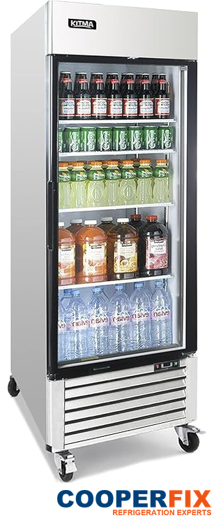 Kitma FCB23RG single glass-door commercial merchandiser refrigerator