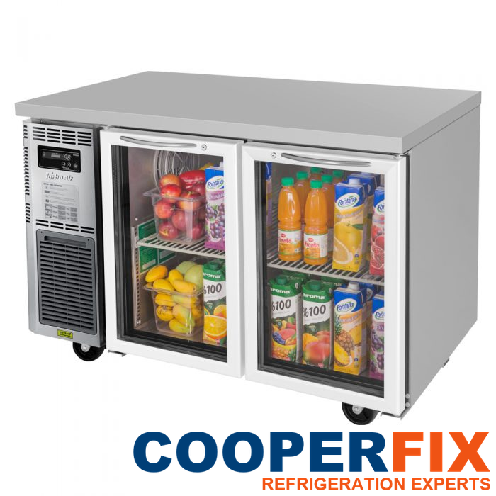 Turbo Air JUR-48-G-N glass-door undercounter refrigerator