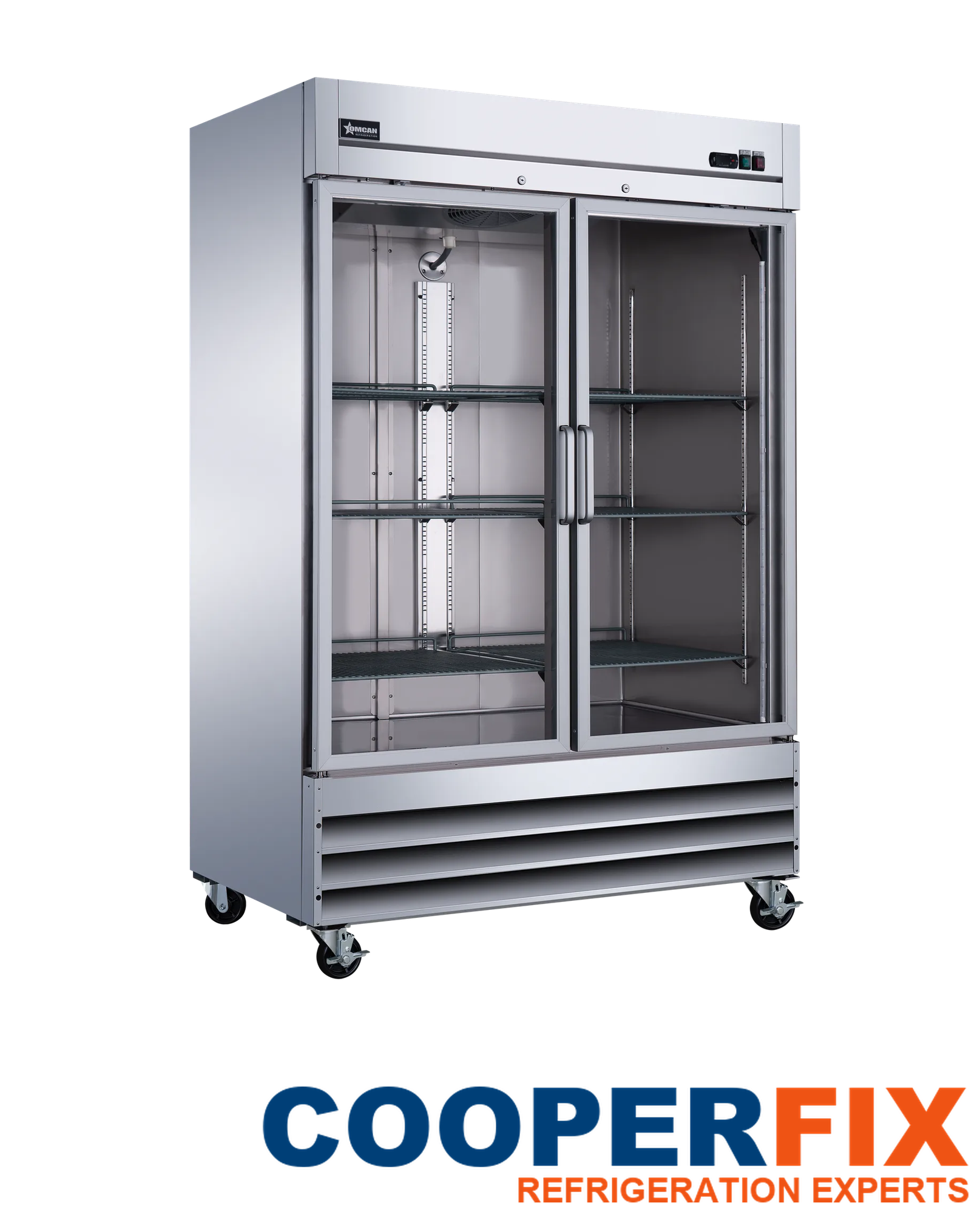 Omcan RE-CN-0041-G-HC glass-door reach-in refrigerator
