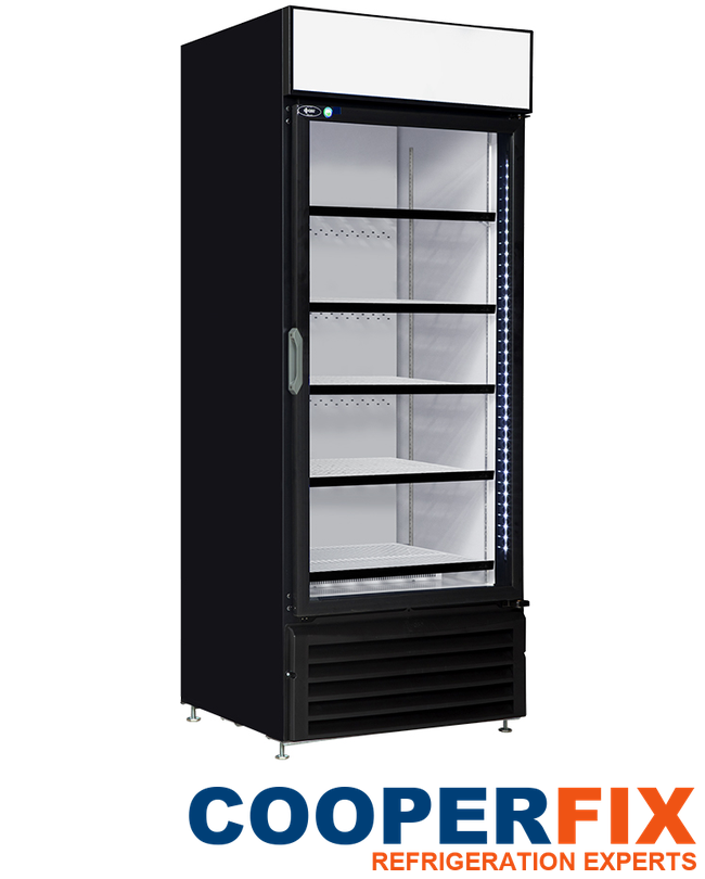 QBD CD26-HC single-door glass merchandiser