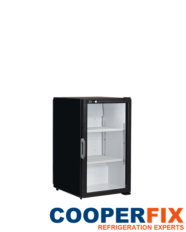 QBD DC6-HC compact countertop glass-door cooler
