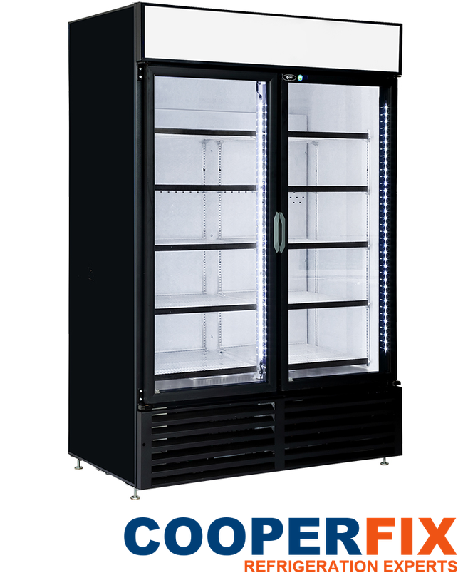 QBD CD47-HC full-height double-door glass merchandiser