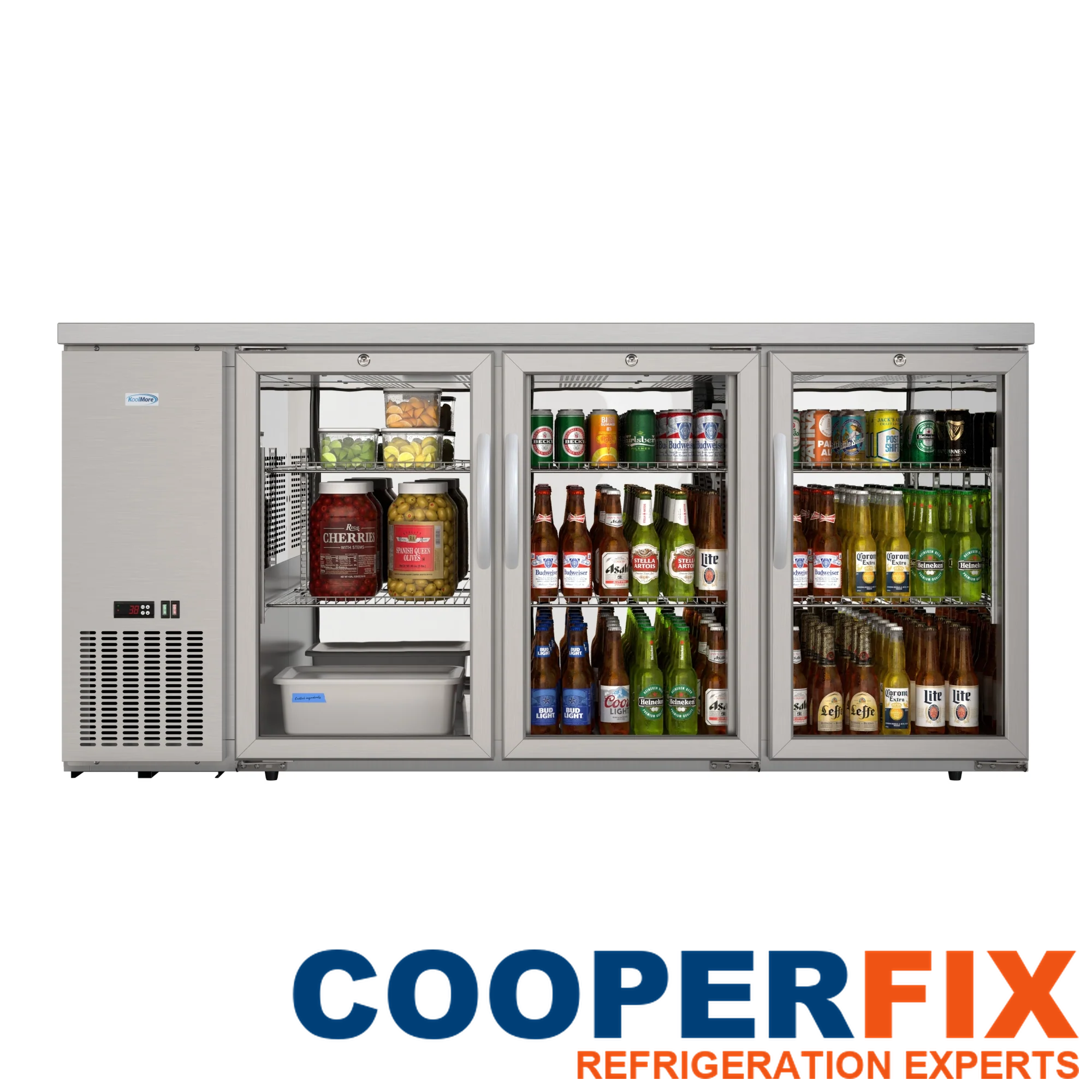 Koolmore KM-BC-3GD-SCSS back-bar cooler
