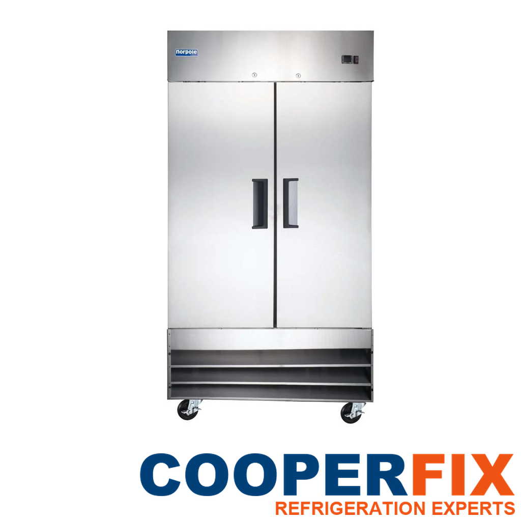 Norpole NE2R two-door commercial reach-in refrigerator