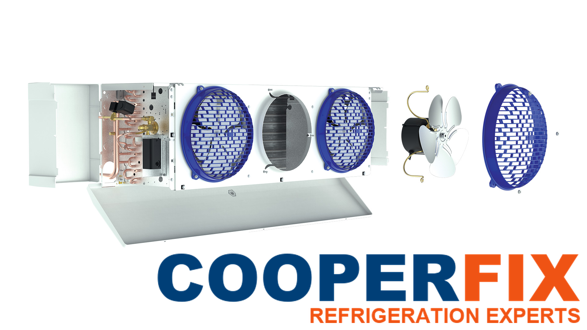 Larkin low-profile refrigeration unit cooler
