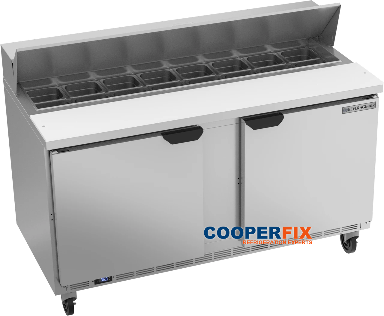 Beverage-Air refrigerated sandwich preparation table