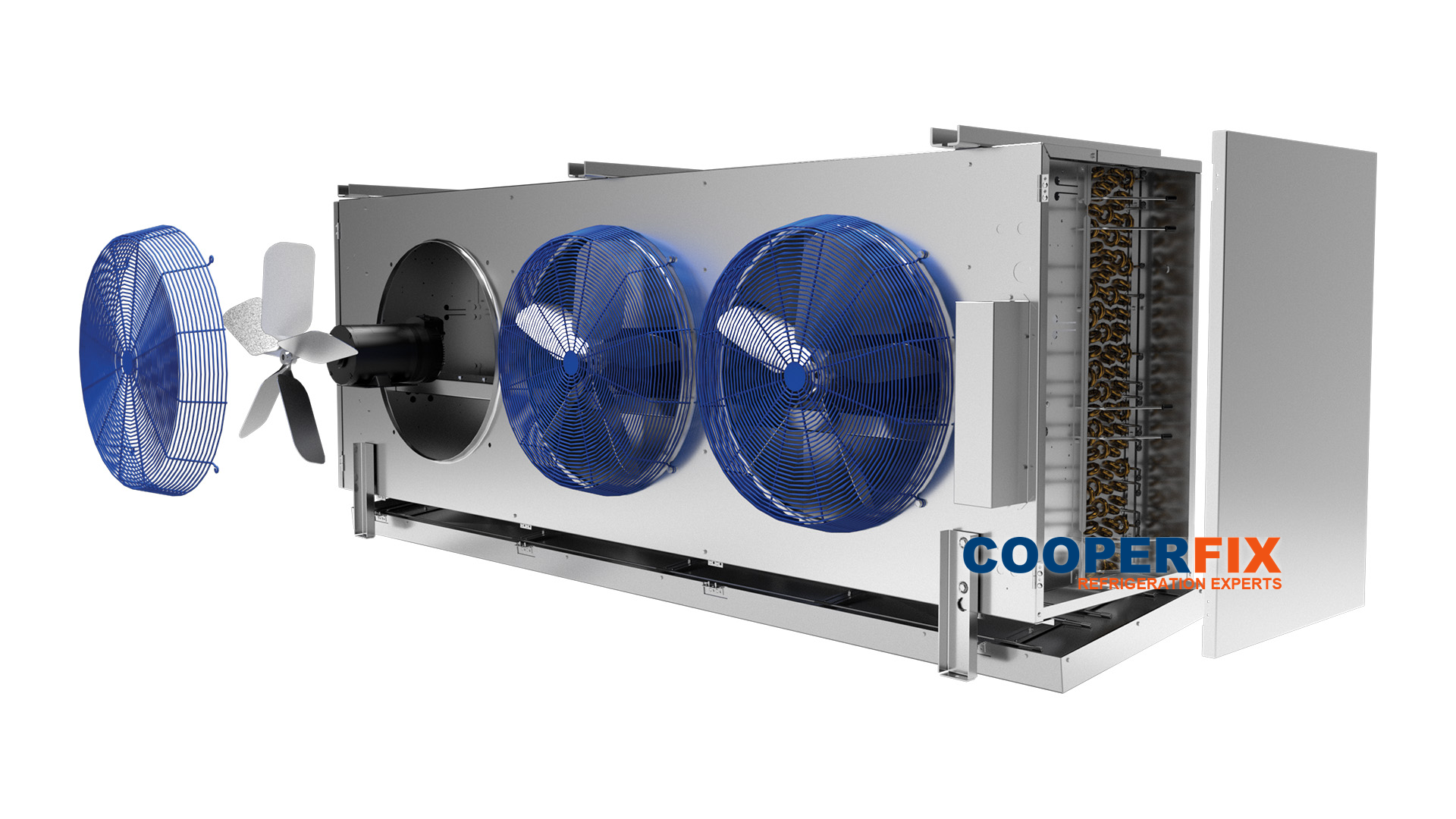 Illustration of a Bohn refrigeration unit cooler